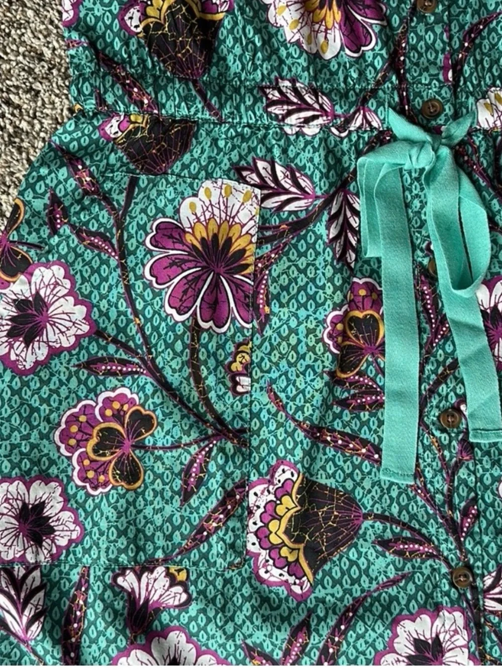 LOFT Floral Utility Midi Shirtdress - Picture 6 of 6